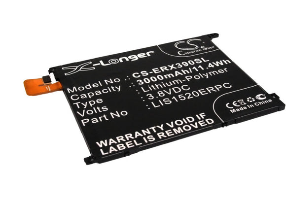 Battery for Sony Ericsson Xperia ZU LTE 1270-8451.2, 1ICP3/82/95, LIS1520ERPC 3.