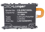 Battery for Sony Ericsson C6903 1588-4170, AGPB011-A001, LIS1525ERPC 3.8V Li-Pol