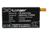 Battery for Sony Ericsson E5363 LIS1561ERPC 3.8V Li-Polymer 2600mAh / 9.88Wh