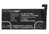 Battery for Sony Ericsson Xperia ST27 AGPB009-A003 3.7V Li-Polymer 1250mAh / 4.6