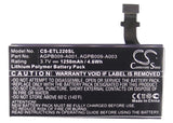 Battery for Sony Ericsson Xperia P AGPB009-A001 3.7V Li-ion 1250mAh / 4.63Wh