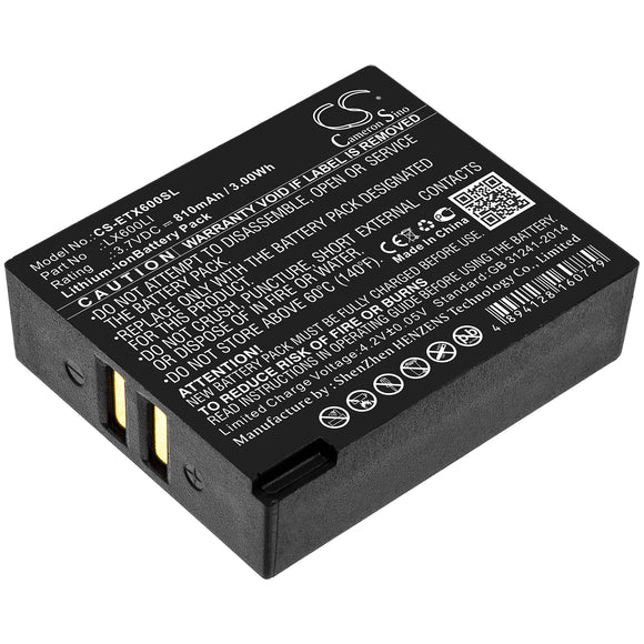 Battery for Eartec UltraLITE LX600LI 3.7V Li-ion 810mAh / 3.00Wh