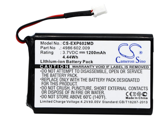 Battery for Eppendorf Multipette E3x 022462407, 4986 602.009 3.7V Li-ion 1200mAh