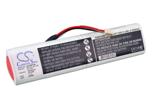 Battery for Fluke Scopemeter 192B 677390, B11432, BP190, BP-190 7.2V Ni-MH 3600m