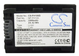 Battery for Sony HDR-CX6 NP-FH100 7.4V Li-ion 3300mAh