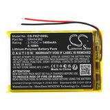 Battery for Falk NEO 640 LMU SR454362 3.7V Li-Polymer 1400mAh / 5.18Wh