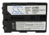 Battery for Sony DSLR-A100H NP-FM55H 7.4V Li-ion 1400mAh