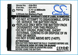 Battery for Sony Cyber-shot DSC-P200/R NP-FR1 3.7V Li-ion 900mAh