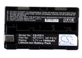 Battery for Sony DCR-PC1E NP-F10, NP-FS10, NP-FS11, NP-FS12 3.7V Li-ion 1440mAh 