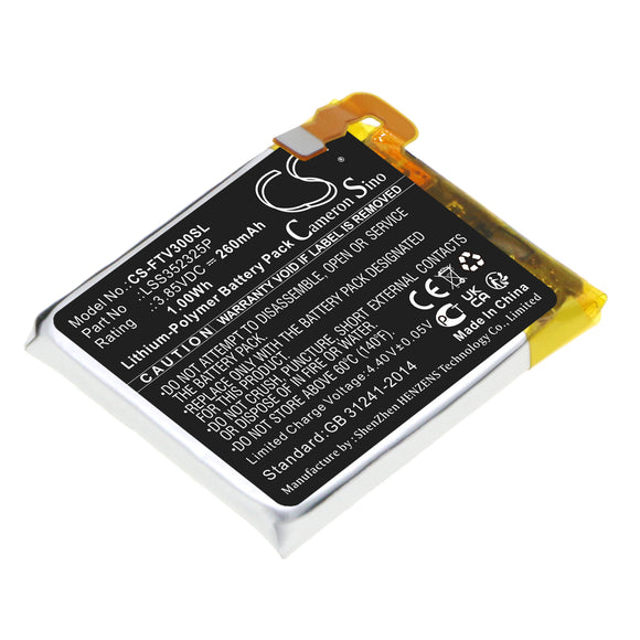 Battery for Fitbit Versa 3  LSS352325P 3.85V Li-Polymer 260mAh / 1.00Wh