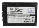 Battery for Sony E HDR-CX350VET NP-FV90 7.4V Li-ion 2200mAh