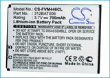 Battery for FRITZ!FON MT-F 312BAT006 3.7V Li-ion 700mAh / 2.59Wh