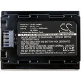 Battery for Sony ILCE-7RM3 NP-FZ100 7.5V Li-ion 2050mAh / 15.38Wh