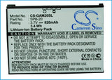 Battery for Garmin-Asus nuvifone M20US 361-00039-20_07G016793450, SPB-20, TD1009