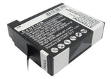 Battery for GoPro Hero 4 335-06532-000, AHDBT-401 3.8V Li-ion 1160mAh / 4.41Wh