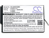 Battery for GoPro Fusion ASBBA-001 3.8V Li-ion 2620mAh / 9.96Wh