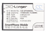 Battery for GFive A79 A08 3.7V Li-ion 1750mAh / 6.48Wh