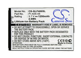Battery for Golf Buddy DSC-GB400 LI-A02-04, LI-A05-05, LI-A1-01, PI-A05-05 3.7V 