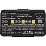 Battery for Garmin GPSMAP 276c 010-10517-00, 010-10517-01, 011-00955-00, 011-009