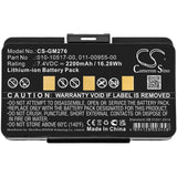 Battery for Garmin GPSMAP478 010-10517-00, 010-10517-01, 011-00955-00, 011-00955