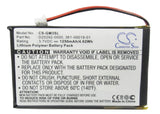 Battery for Garmin iQue M4 361-00019-01, D25292-0000 3.7V Li-Polymer 1250mAh