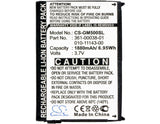 Battery for Garmin Nuvi 500 010-11143-00, 361-00038-01 3.7V Li-ion 1880mAh / 6.9