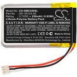 Battery for Garmin DashCam 45 361-00103-00 3.7V Li-Polymer 250mAh / 0.93Wh