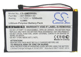 Battery for Garmin SAT NAV 361-00051-02 3.7V Li-Polymer 1250mAh / 4.63Wh