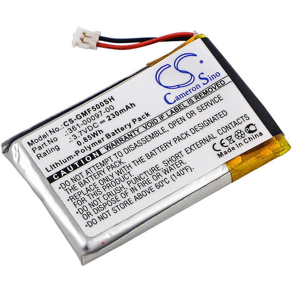 Battery for Garmin Approach S60 361-00097-00 3.7V Li-Polymer 230mAh / 0.85Wh