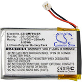 Battery for Garmin Fenix 5 361-00097-00 3.7V Li-Polymer 230mAh / 0.85Wh