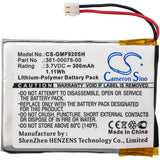 Battery for Garmin Forerunner 920XT 361-00078-00 3.7V Li-Polymer 300mAh / 1.11Wh