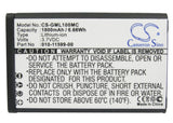 Battery for Garmin VIRB Elite 010-01088-00, 010-11599-00, 010-11654-03 3.7V Li-i