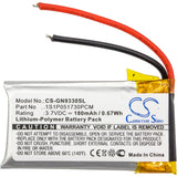 Battery for GN GN9330 1S1P051730PCM 3.7V Li-Polymer 180mAh / 0.67Wh