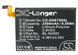 Battery for GIONEE E7 BL-N2500 3.8V Li-Polymer 2500mAh / 9.50Wh