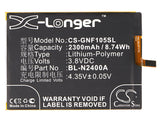Battery for GIONEE F105 BL-N2400A 3.8V Li-Polymer 2300mAh / 8.74Wh