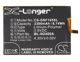 Battery for GIONEE F105 Dual SIM BL-N2400A 3.8V Li-Polymer 2300mAh / 8.74Wh