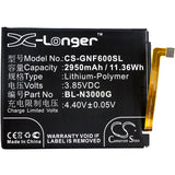 Battery for GIONEE F6 BL-N3000G 3.85V Li-Polymer 2950mAh / 11.36Wh
