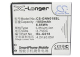 Battery for GIONEE C800 BL-G018 3.7V Li-ion 1850mAh / 6.85Wh