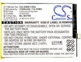 Battery for GIONEE Elife S10B BL-N3700 3.85V Li-Polymer 3700mAh / 14.25Wh