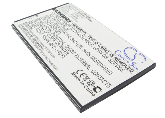 Battery for GIONEE GN180 BL-G025 3.7V Li-ion 1800mAh / 6.66Wh
