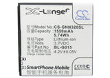 Battery for GIONEE GN320 BL-G015 3.7V Li-ion 1550mAh / 5.74Wh