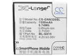 Battery for GIONEE GN205 BL-G015 3.7V Li-ion 1550mAh / 5.74Wh