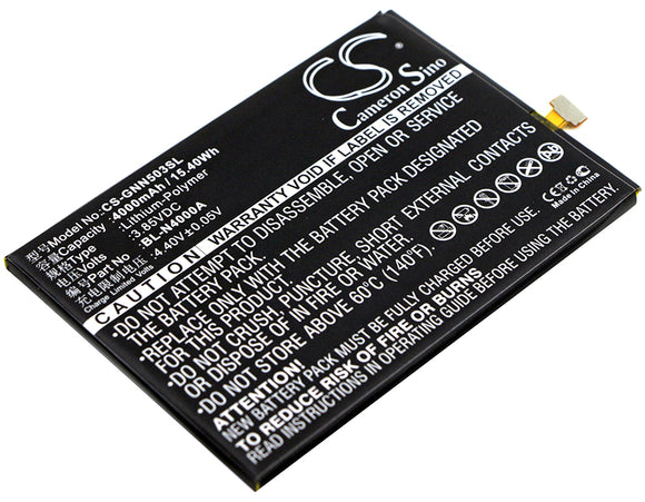 Battery for GIONEE GN5003 BL-N4000A 3.85V Li-Polymer 4000mAh / 15.40Wh