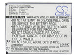 Battery for GIONEE GN600 BL-G016 3.7V Li-ion 1100mAh / 4.07Wh