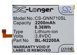 Battery for GIONEE E7 Mini BL-N2200A 3.8V Li-Polymer 2200mAh / 8.36Wh