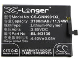 Battery for GIONEE S6 Pro BL-N3130 3.85V Li-Polymer 3100mAh / 11.94Wh