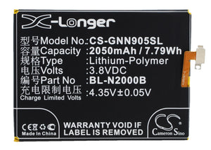 Battery for BLU VIVO AIR 3.8V Li-Polymer 2050mAh / 7.79Wh