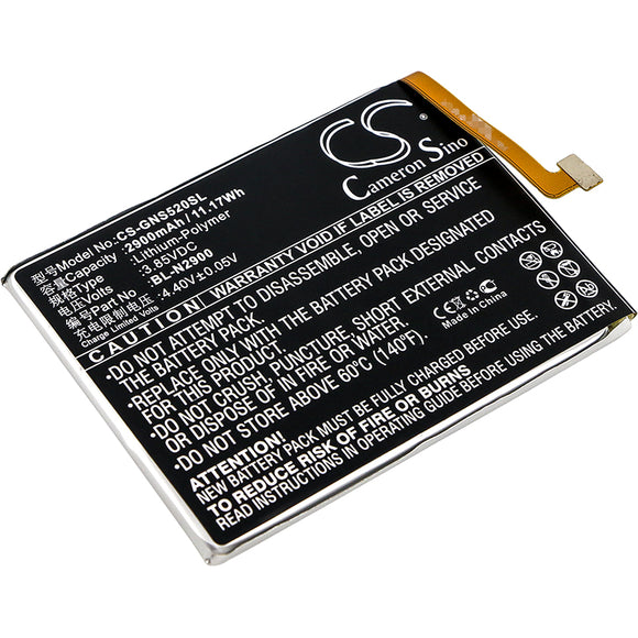 Battery for GIONEE GN3001 BL-N2900 3.85V Li-Polymer 2900mAh / 11.17Wh
