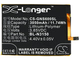 Battery for BLU V0050UU 3.85V Li-Polymer 3050mAh / 11.74Wh