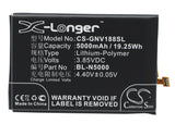 Battery for BLU D810 3.85V Li-Polymer 5000mAh / 19.25Wh